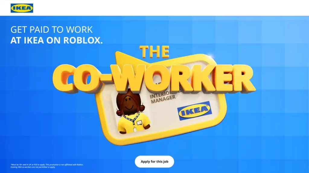 The Coworker Ikea job in roblox